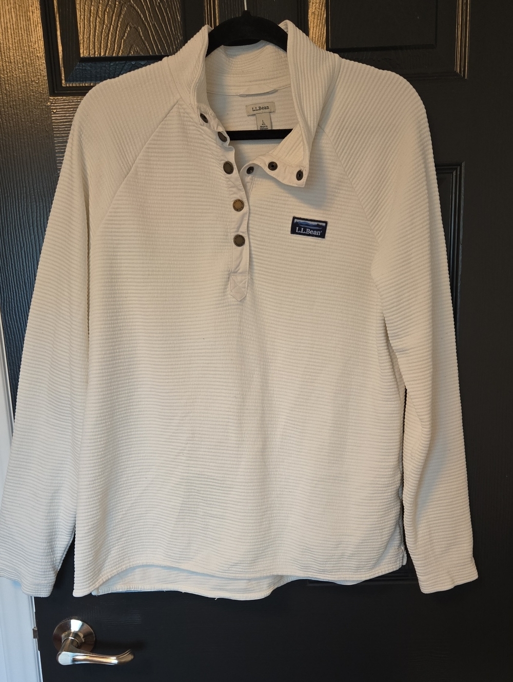 L.L. Bean Women's Lakewashed 1/4 Snap Pullover